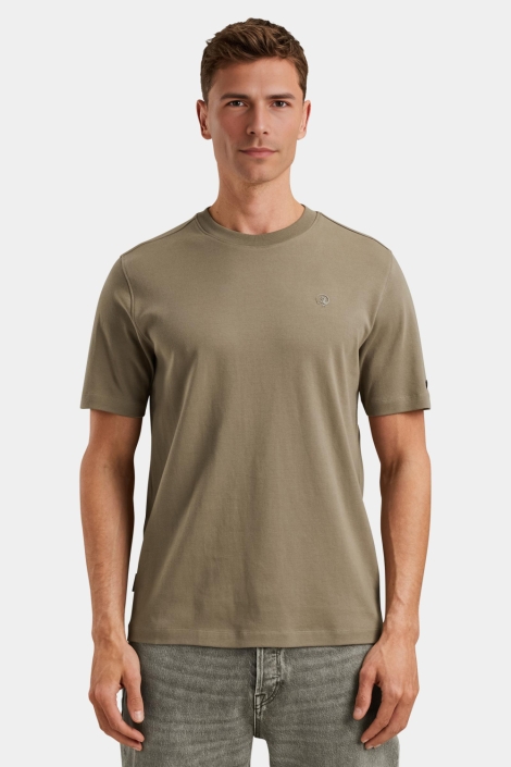 Cast Iron short sleeve r-neck regular fit in